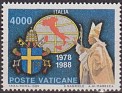 Vatican City State 1989 Personajes 4000 L Multicolor Scott 849